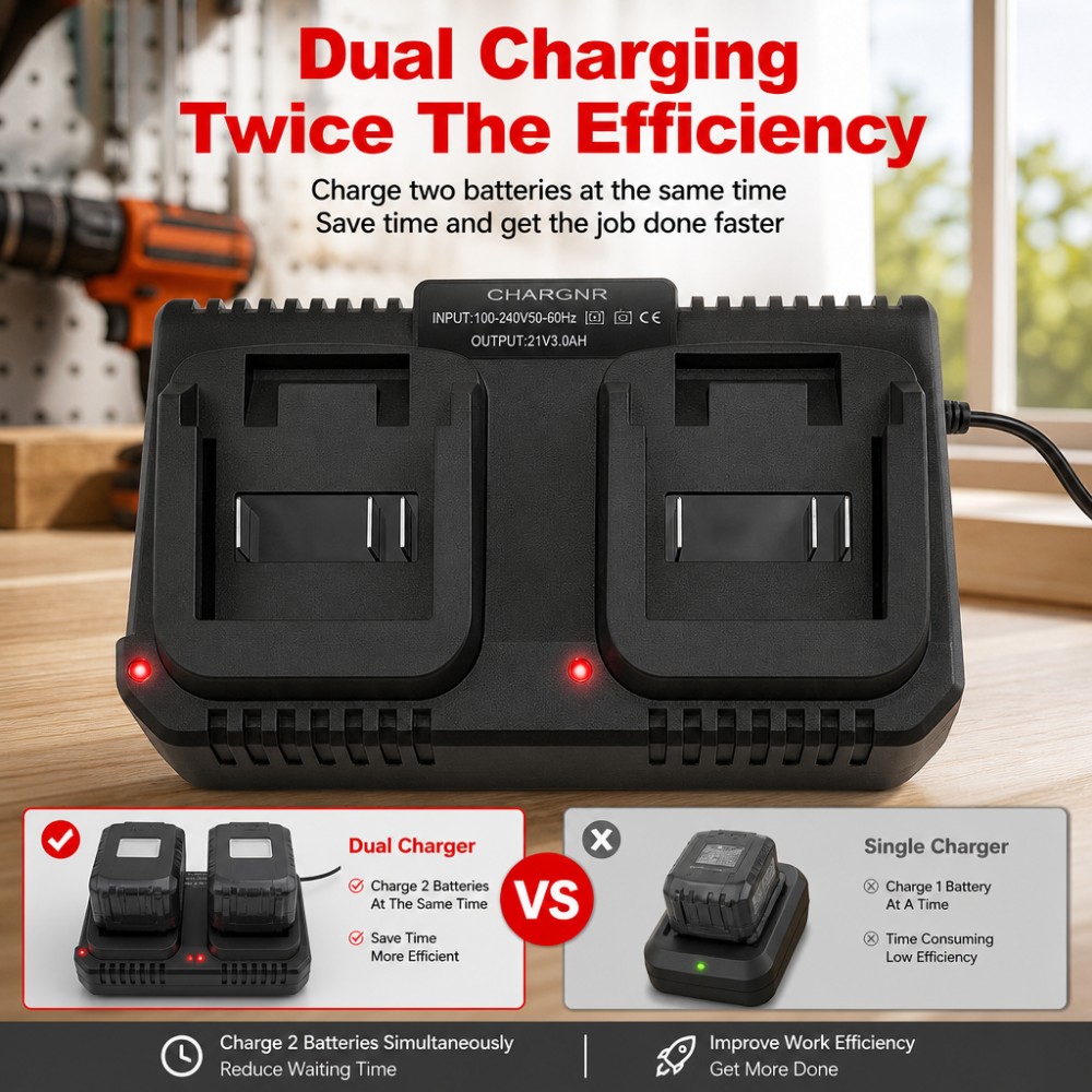 Dual Slot Charger 18V 21V Li-i - đánh giá và giá Brushless Cordless Electric Drill 18V