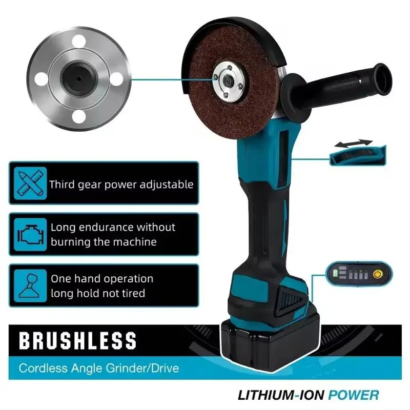 Makita DGA404 4-Speed Brushles - đánh giá và giá Brushless Angle Grinder Battery Powered