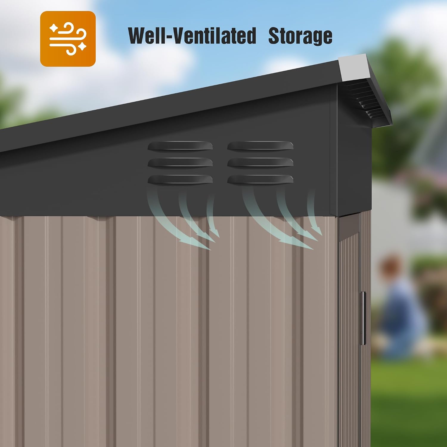 5x3FT Metal Storage Shed with  - đánh giá và giá Garden Tools