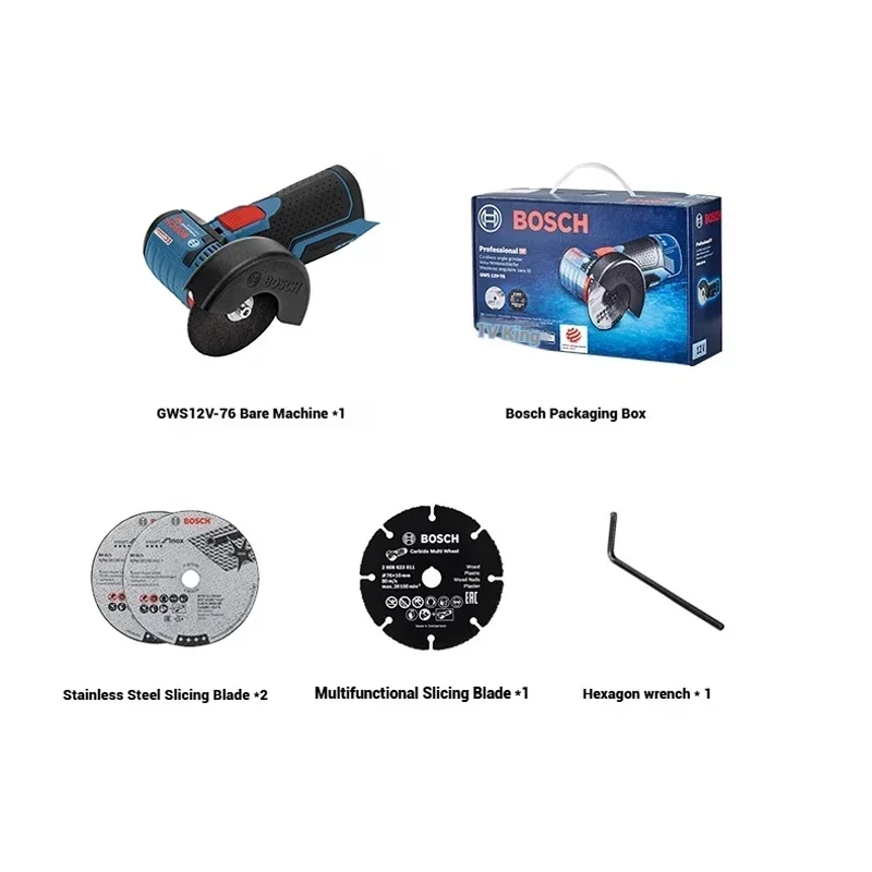 Bosch GWS 12V-76 12V Brushless - đánh giá và giá Brushless Angle Grinder Battery Powered