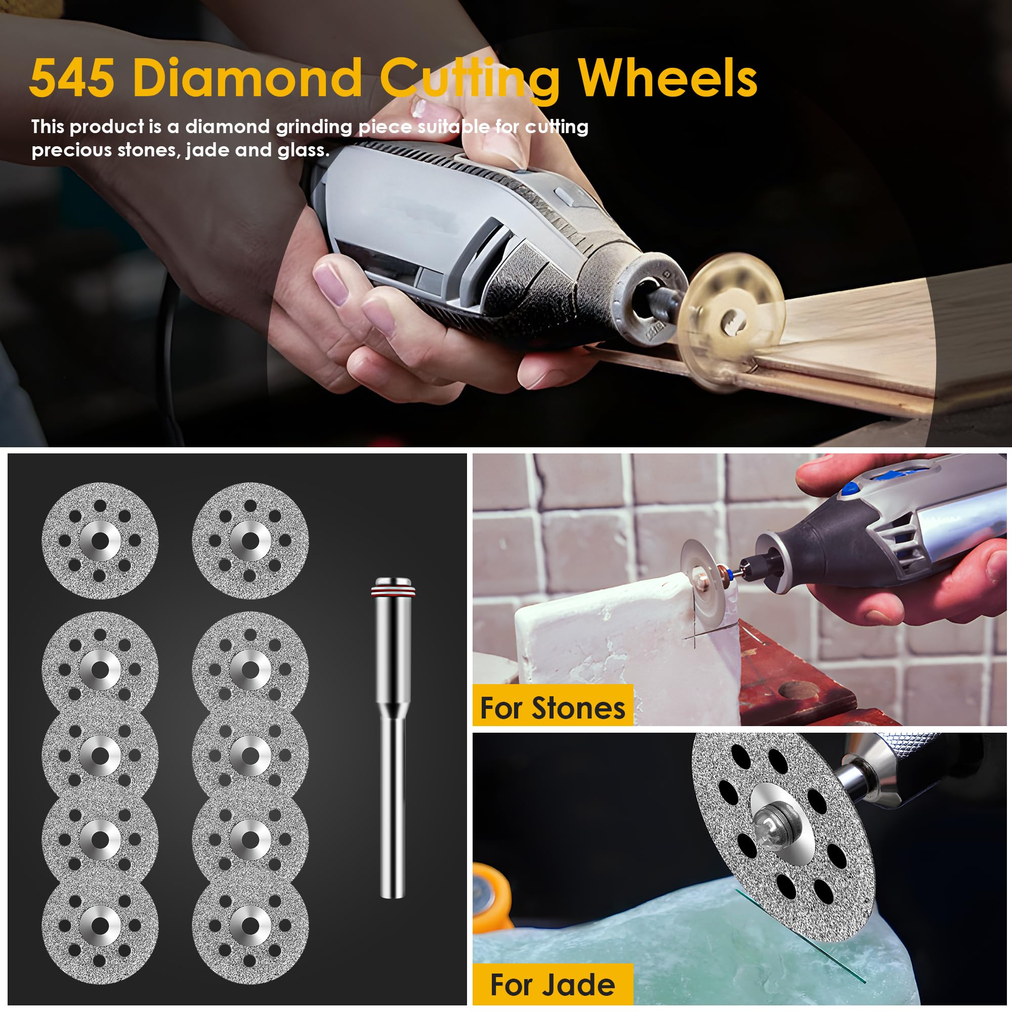 44PCS Circular Saw Blade Set f - đánh giá và giá Cordless Rotary Tool Kit Accessories