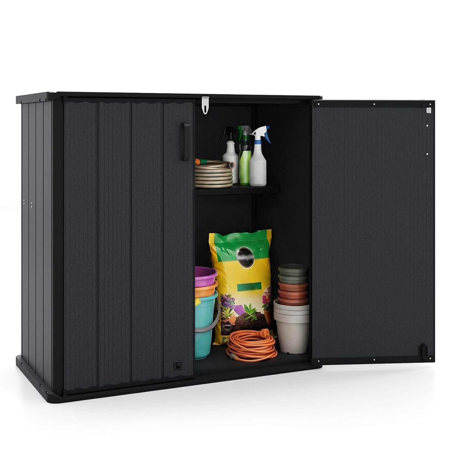 Outdoor Storage Shed 23.5 Cu.f - đánh giá và giá Garden Tools